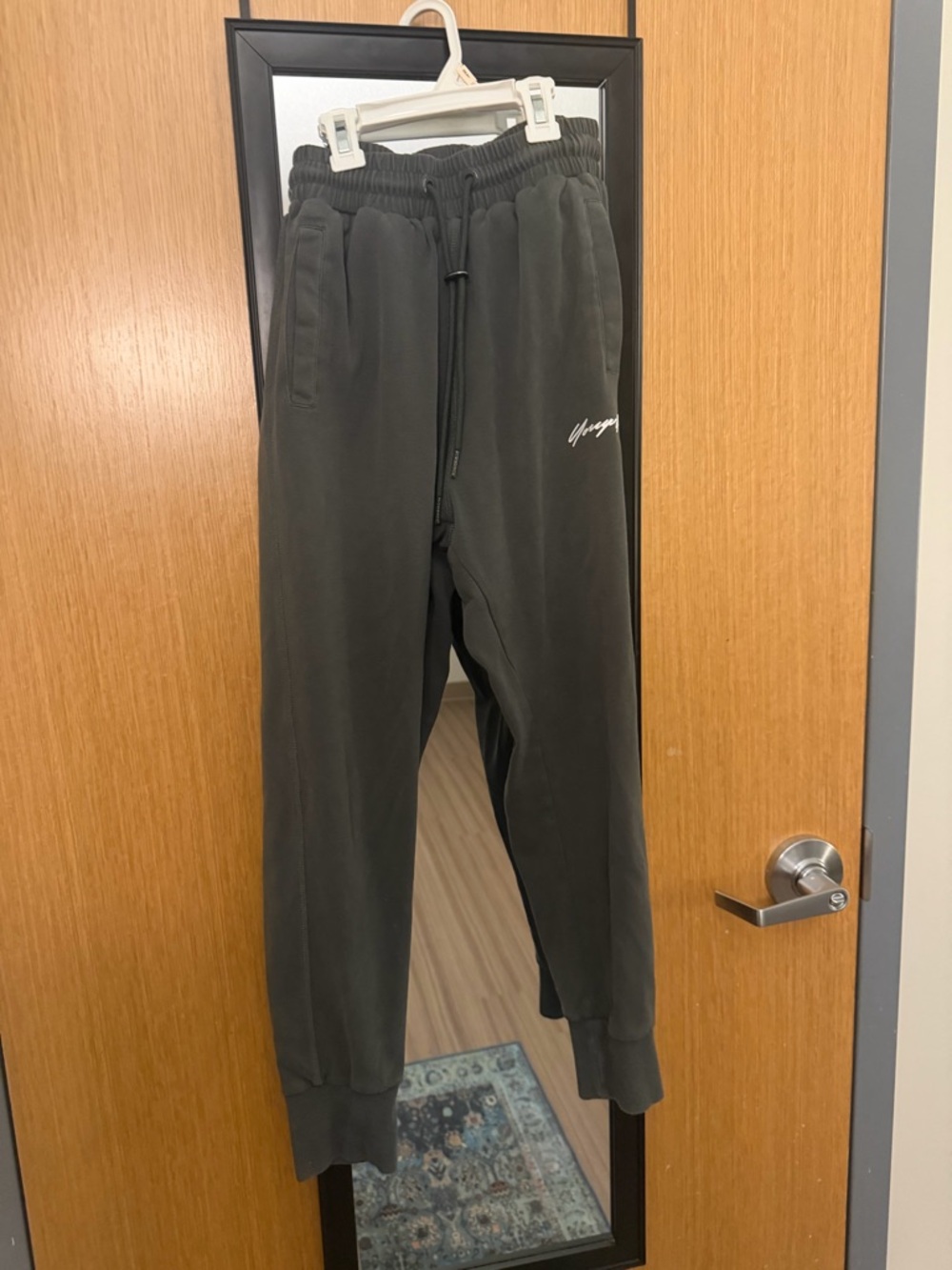 YoungLA Black Logo Joggers - Drawstring Athletic Sweatpants